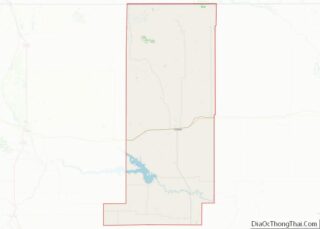 Map of Liberty County, Montana