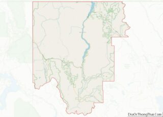 Map of Lincoln County, Montana