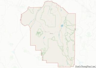 Map of Madison County, Montana