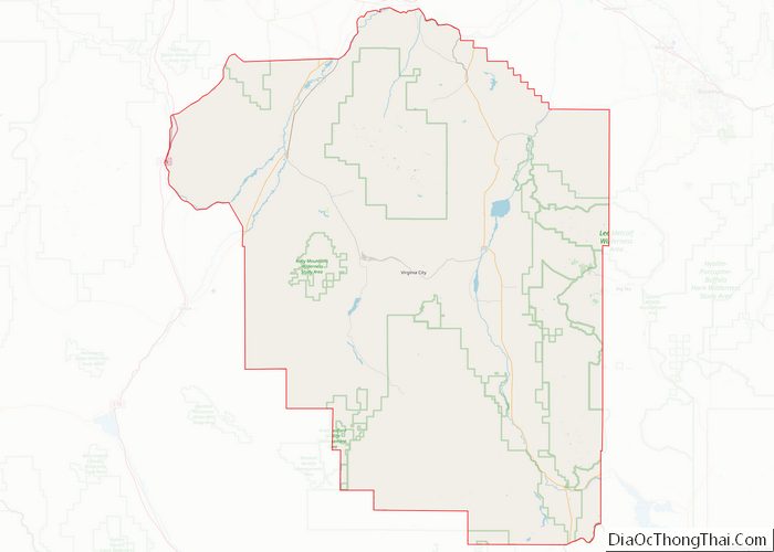 Map of Madison County, Montana - Thong Thai Real