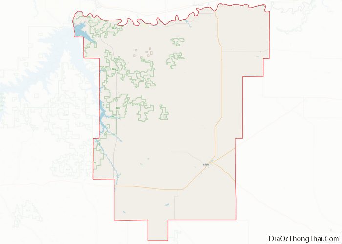 Map of McCone County