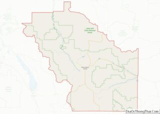 Map of Meagher County, Montana