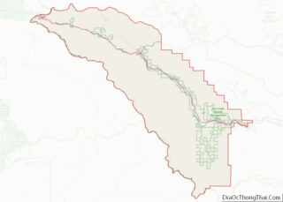 Map of Mineral County, Montana