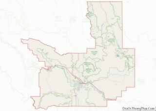 Map of Missoula County, Montana