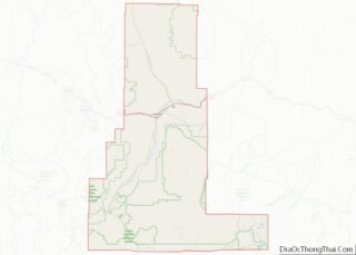 Map of Park County, Montana