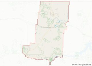 Map of Phillips County, Montana