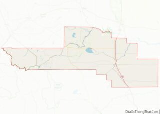 Map of Pondera County, Montana