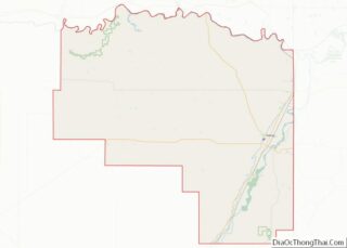 Map of Richland County, Montana