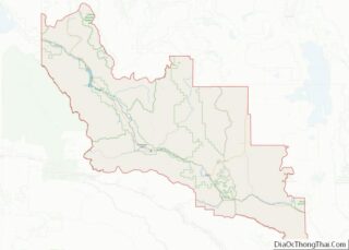 Map of Sanders County, Montana