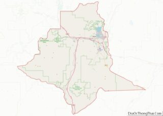 Map of Silver Bow County, Montana