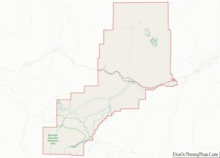 Map of Stillwater County, Montana