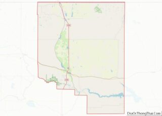 Map of Toole County, Montana