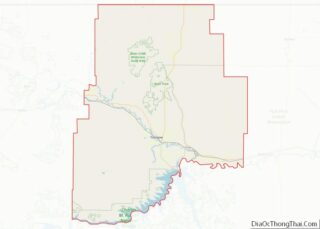 Map of Valley County, Montana