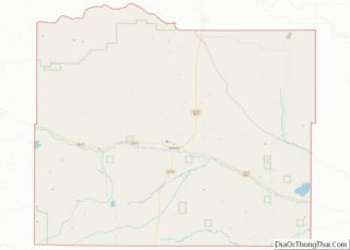 Map of Wheatland County, Montana