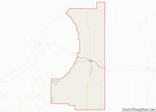 Map of Wibaux County, Montana