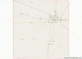 Map of Adams County, Nebraska