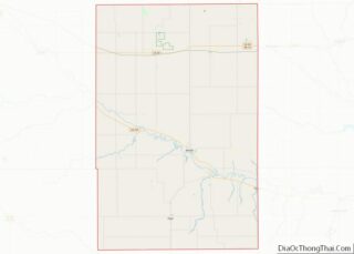 Map of Antelope County, Nebraska