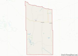 Map of Brown County, Nebraska