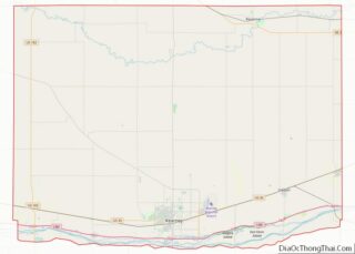 Map of Buffalo County, Nebraska