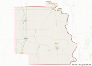 Map of Burt County, Nebraska