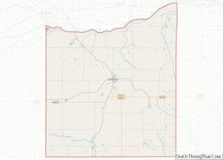 Map of Butler County, Nebraska