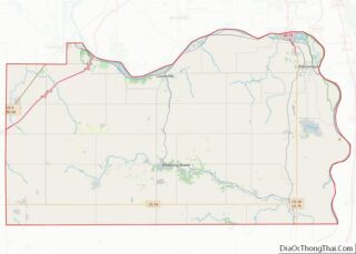 Map of Cass County, Nebraska