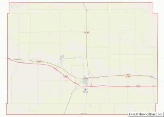 Map of Cheyenne County, Nebraska