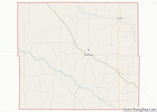 Map of Custer County, Nebraska