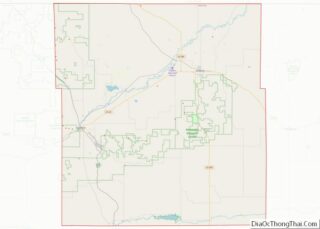 Map of Dawes County, Nebraska