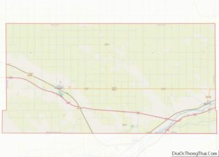 Map of Deuel County, Nebraska