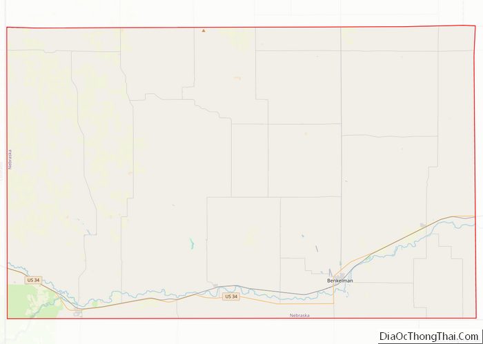 Map of Dundy County