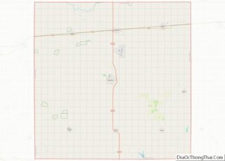 Map of Fillmore County, Nebraska