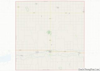 Map of Franklin County, Nebraska