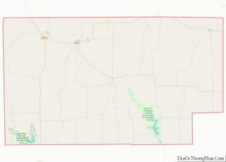 Map of Frontier County, Nebraska