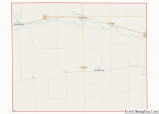 Map of Furnas County, Nebraska