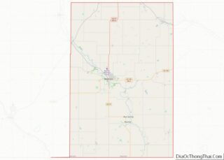 Map of Gage County, Nebraska