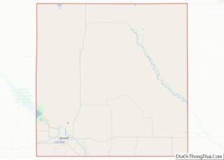 Map of Garfield County, Nebraska