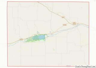 Map of Hitchcock County, Nebraska