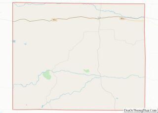 Map of Hooker County, Nebraska