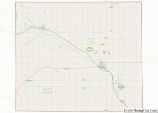 Map of Johnson County, Nebraska