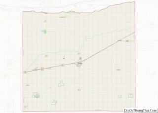 Map of Kearney County, Nebraska