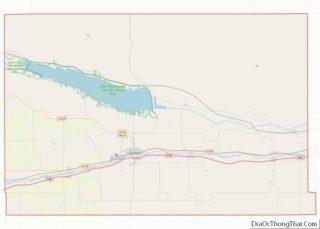 Map of Keith County, Nebraska