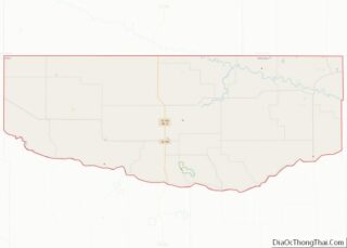 Map of Keya Paha County, Nebraska