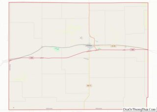 Map of Kimball County, Nebraska