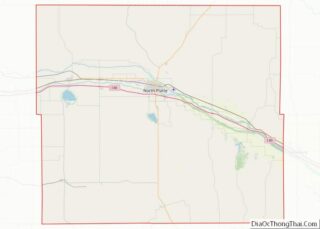 Map of Lincoln County, Nebraska