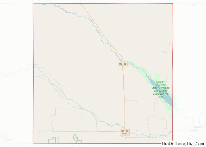 Map of Loup County