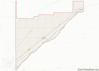 Map of Merrick County, Nebraska