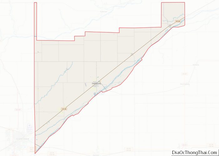 Map of Merrick County