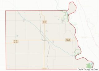 Map of Nemaha County, Nebraska