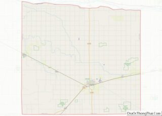 Map of Phelps County, Nebraska